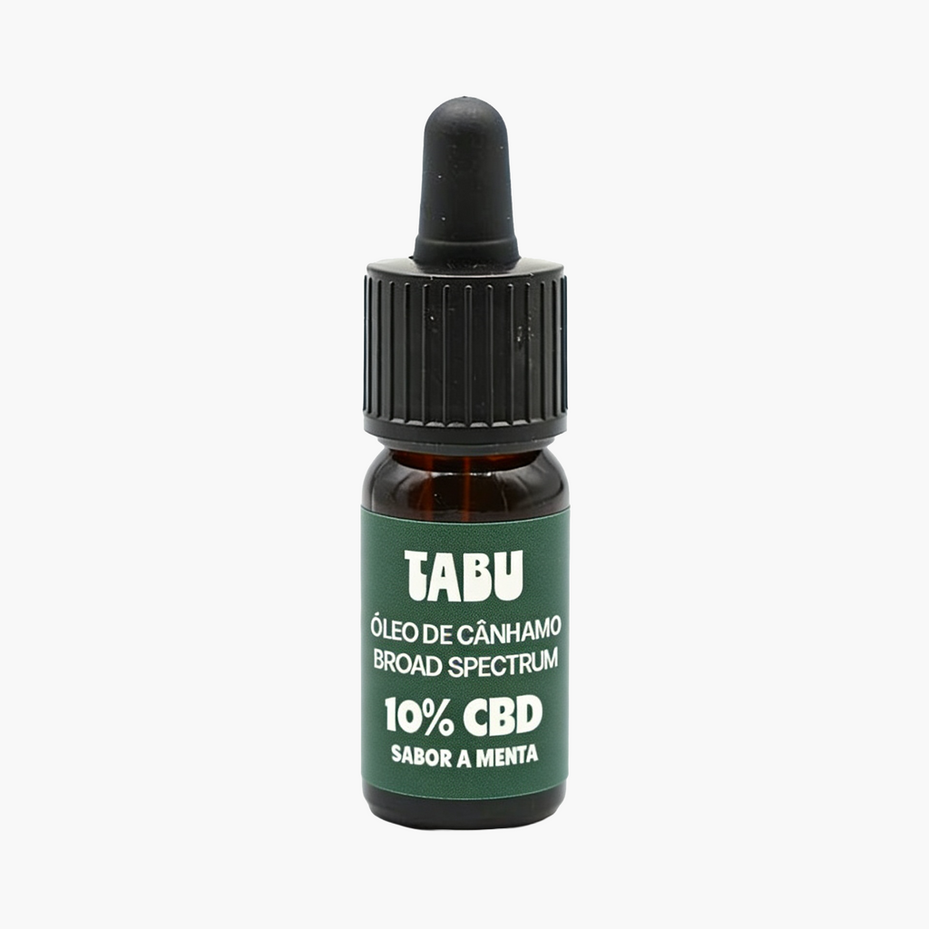 Óleo de cânhamo Broad Spectrum 10% CBD - Sabor a Menta