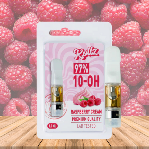 Vape Cartucho/Cartridges de 10-OH 97%, Framboesa, 1ml