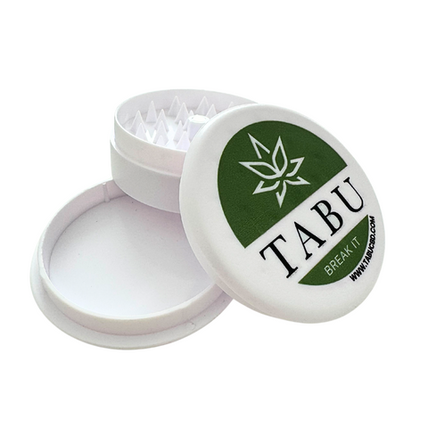 Grinder de Plástico Tabu, Branco, 3 Divisões