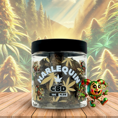 Flor de CBD Harlequin, 15 Gramas