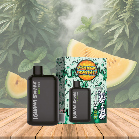 Vape de CBD 225mg, Melon Mint, Iguana Pocket, 3ml