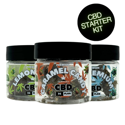 Pacote CBD Starter, Flores de CBD 3G