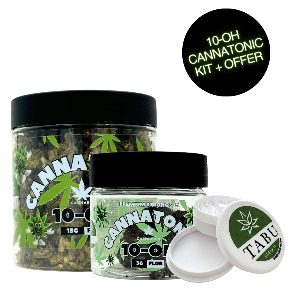 Pacote Cannatonic 10-OH 3G e 15G, Oferta de Grinder