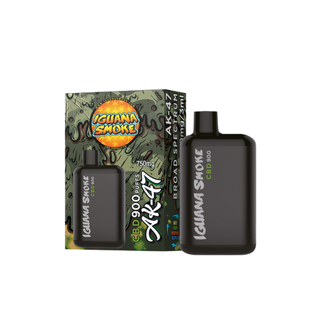 Vape de CBD 750mg Broad Spectrum, AK-47, Iguana Pocket, 3ml