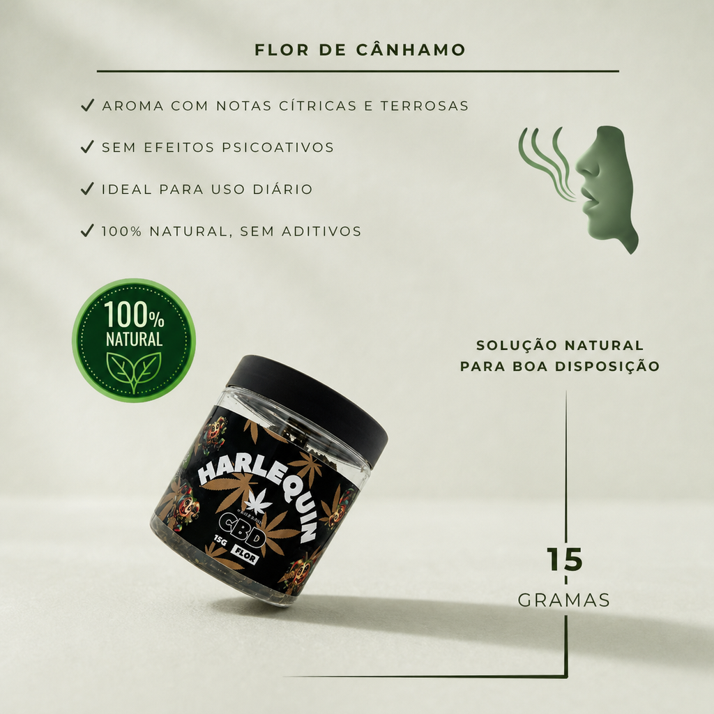 Información sobre Flor de CBD Harlequin, 15 Gramos